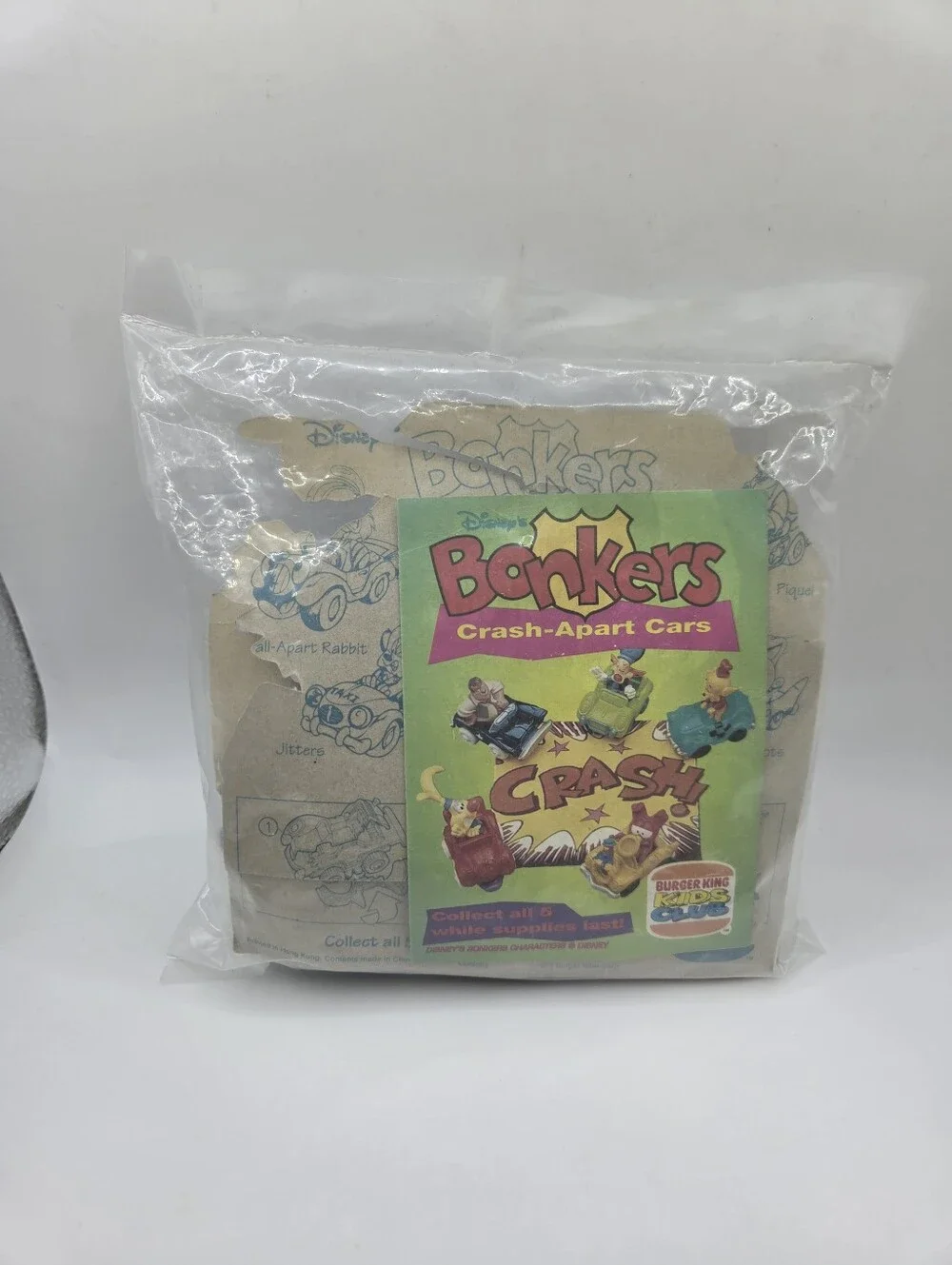 Jitters Bonkers Crash-Apart Cars Burger King Kids Club 1993 - NEW